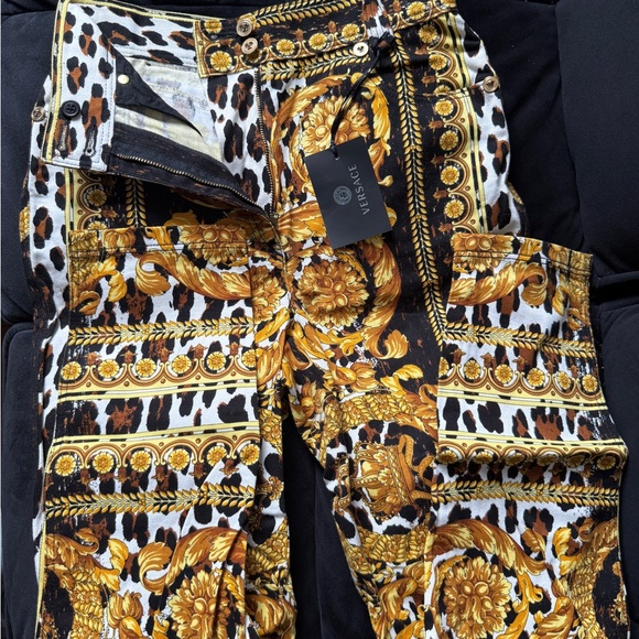 Versace tribute wild baroque SS 1992 collection jeans - Picture 2 of 12